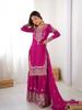Damen Bollywood Shanarara Salwar Anzug Indischer Designer Partykleidung Anzug Shanara Dupatta Set Salwar Kameez