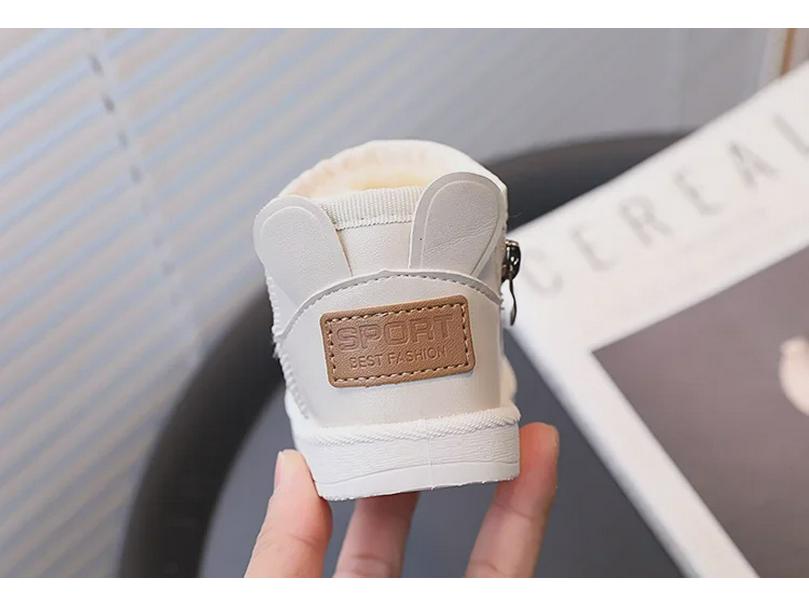 2023 Kids' Winter Cotton Snow Boots - Warm, All-Match Shoes for Boys & Girls, Trendy Short Boots