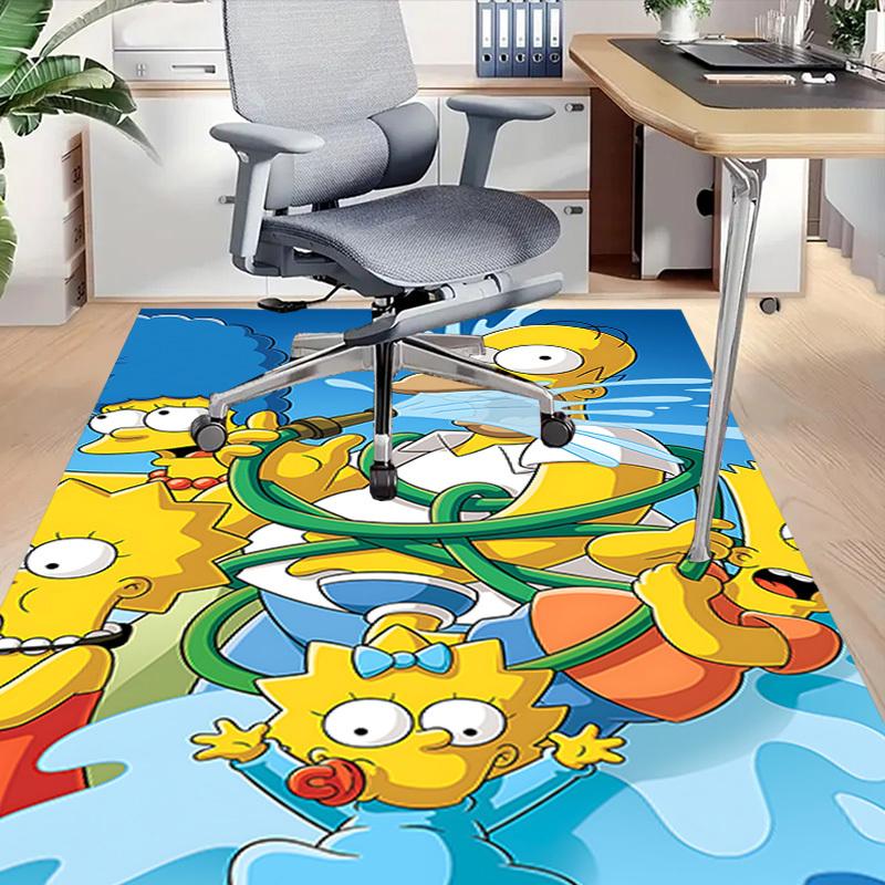 1PC Homer Simpson Lisa Simpson Carpet Ultra Soft, Thick & Absorbent, Non Slip Machine Washable Mat for Entryway