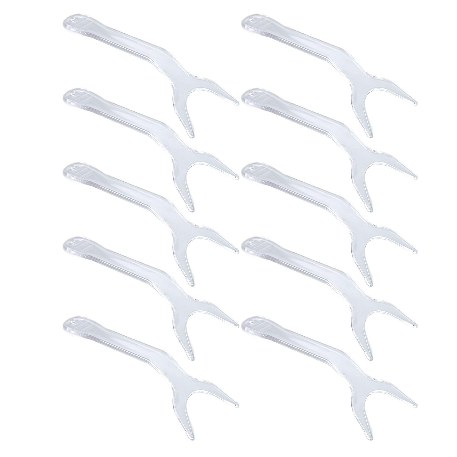 

10 шт. Стоматологический роторасширитель Т-образной формы прозрачный для осмотра внутриротовой ретрактор щеки и губы для взрослых