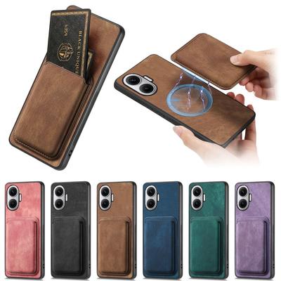Magnetische Lederhülle für POCO F7 5G Hülle für Xiaomi POCO F 7 POCOF7 Redmi Turbo 4 Pro Magsafe Geldbörse Kartenfach Tasche Hülle