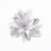 10/50pcs Artificial Glitter Christmas Flowers for Xmas Tree Ornament Fake Flower Floral New Year Party Home Decoratio