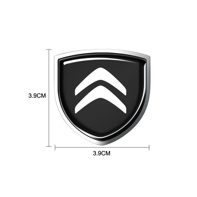 1 Pezzo Scudo Metallico per Portiera Auto Emblema Badge Carrozzeria Auto Adesivo 3D Styling Per Citroen C2 C3 C4 C5 X7 C8 C4L DS3 DS4 DS5LS DS6