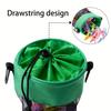 Hanging Mesh Clips Bag with Hook & Drawstring, Ventilated Storage Pouch for Clothes Pins, Laundry, Organize Clothespins