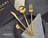Minky Cutlery Cutlery Set Gold Stylish Tableware Stainless Steel Dinner Cutlery Set Knife Spoon Fork Set Steak Knife Table Knife Dessert Spoon Pasta