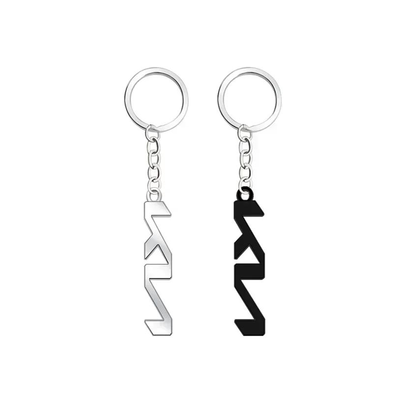 LQFH2 3D Metal Car Keychain for KIA K2 K3 K5 K7 Soul Rio Cerato Forte Optima Sportage Ceed Stonic Oprius GT Line Key Ring Accessorie