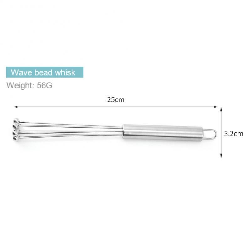 1pcs Stainless Steel Ball Whisk Wire Egg Whisk Kitchen Whisks for Cooking Blending Whisking Beating Egg Mixer Baking Tool
