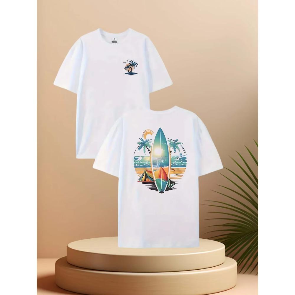 Men's summer 100 cotton fashionable casual loose solid color multi-color optional sports round neck short sleeved T-shirt top