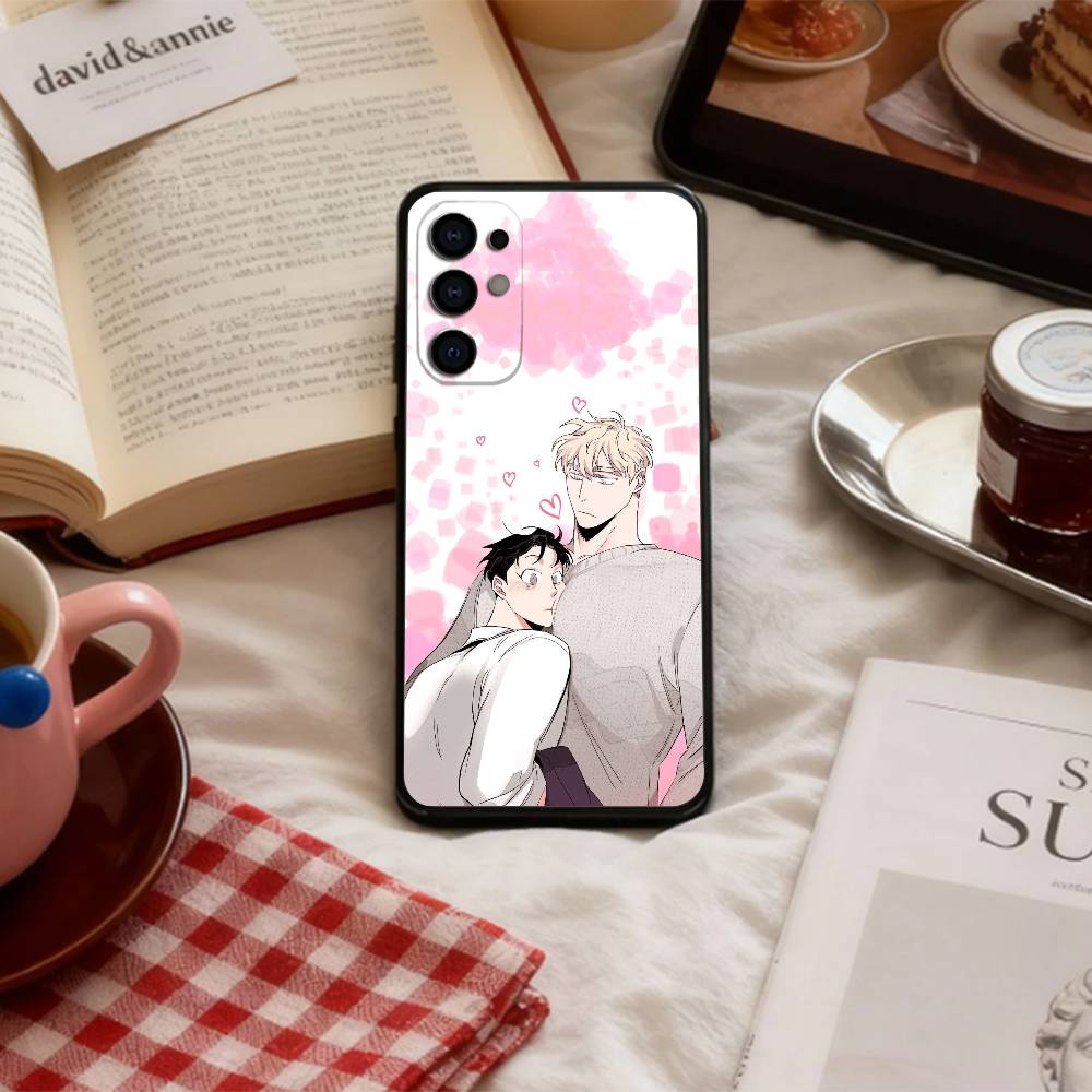 BL Manhwa R-roses And Champagne Phone Case For Samsung S 25,24,23,22,30,21,10,9,Ultra,Plus,Lite,FE,4,5 G Soft Black Case