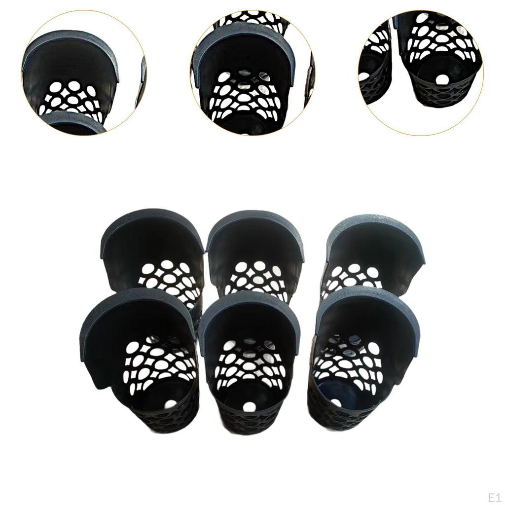 6x Pool Table Pockets Billiard Drop Storage Holder Billiards Supplies Sturdy Baskets