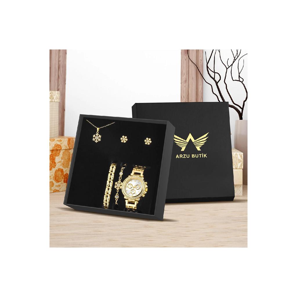 Ceas de mână Ceas Brățară Colier Cercei Set Cadou