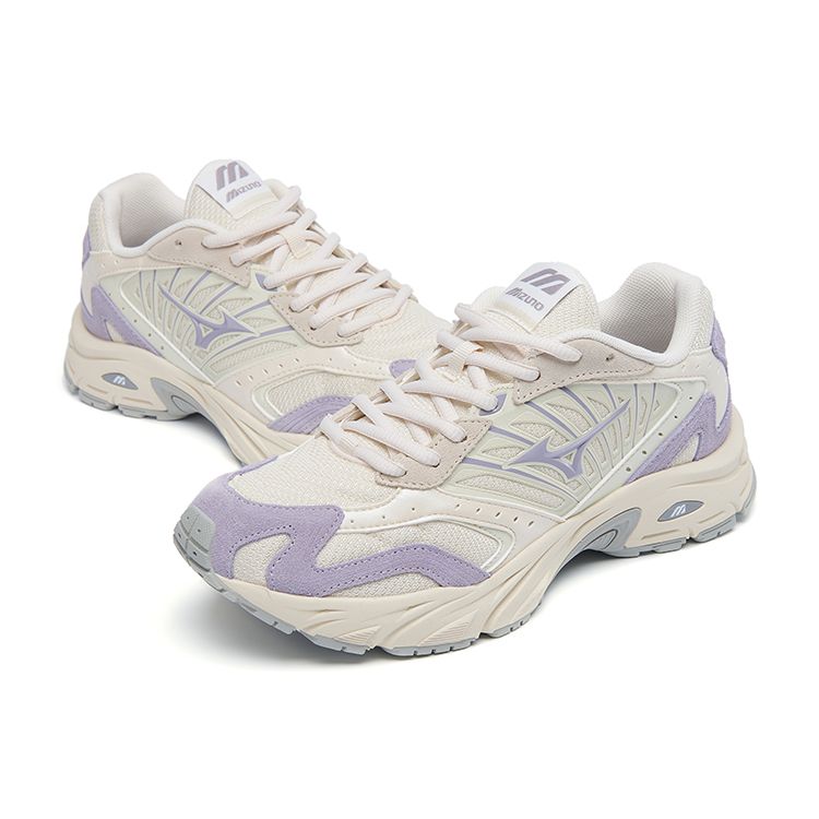 Mizuno Fiyi 2K Retro Thick Sole Fabric Synthetic Leather Wear-Resistant Breathable Shock Absorption Low-Top Casual Running Shoes D1GH223713