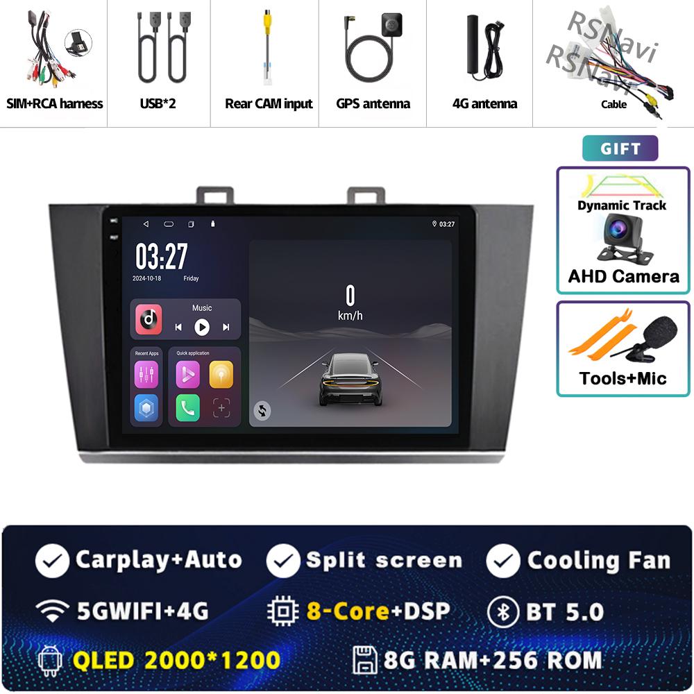 Android 14 Carplay Car Radio For Subaru Outback Legacy 2015 2016 2017 2018 Multimedia Video Player Navigation GPS Stereo 2Din BT