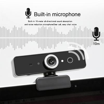 Portable Webcam USB Camera No Driver for Video Conferencing and Streaming with Build-in Noise Cancelling Microphone