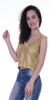 Moomaya Womens Sequin Sleeveless Party Crop Top Glitter V Neck Sparkle Club