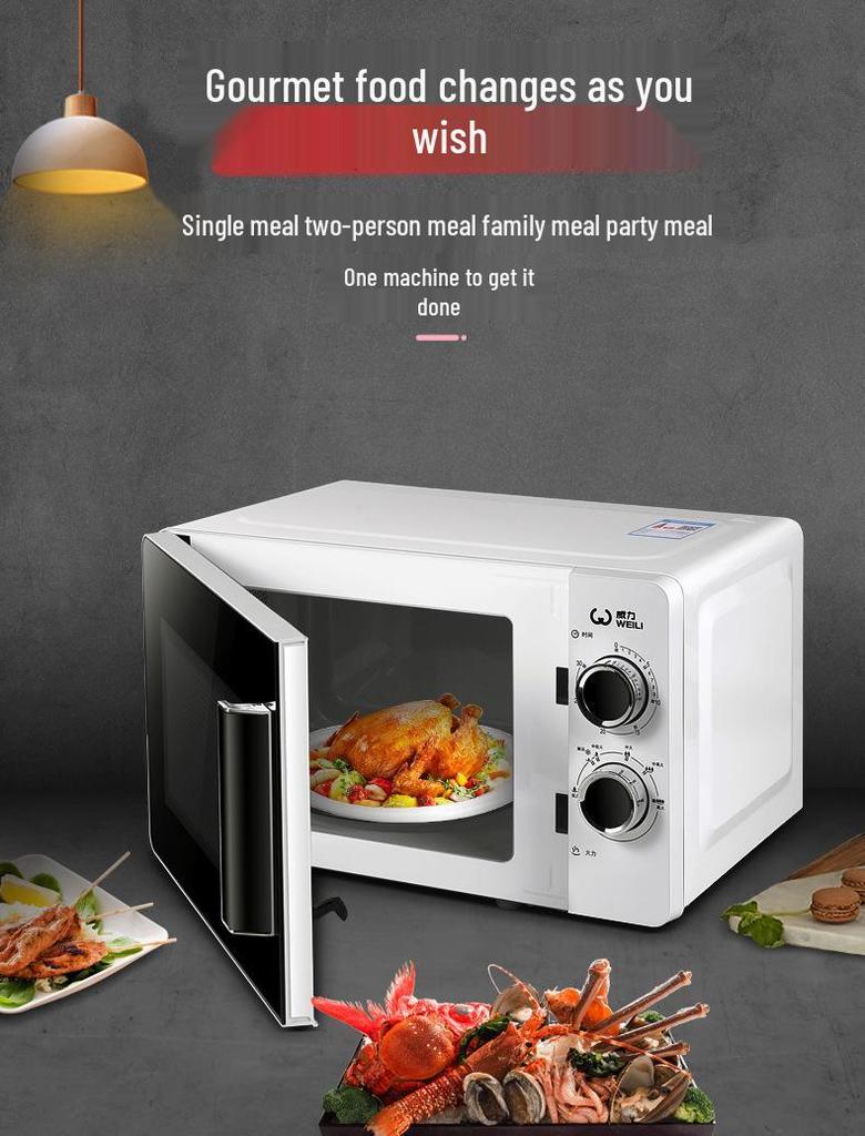 Power 20L 20MX68-L Multifunctional Mini Microwave Oven with Mechanical Knob