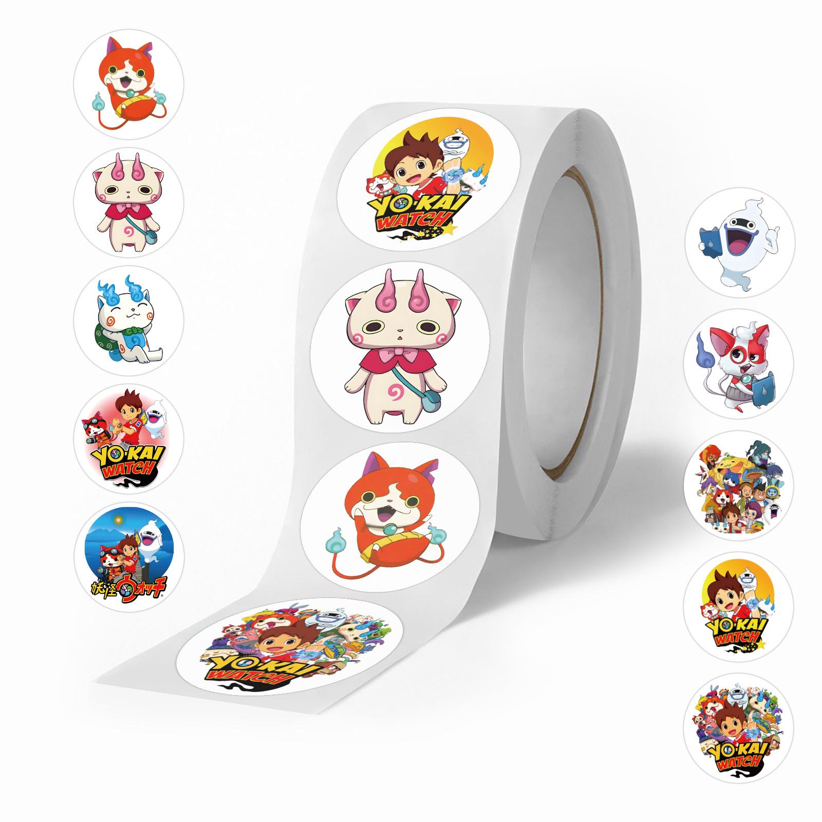 500 Листов Стикеры с Мультяшными Персонажами Yo-Kai Watch Русалка для Багажа