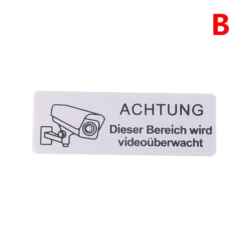 

Внимание Видеонаблюдение Наклейка На Стену Наклейка Металлическая Домашняя Дверь Двор Сад Декор Для Дверной Панели Пространство Наклейка С Клеем