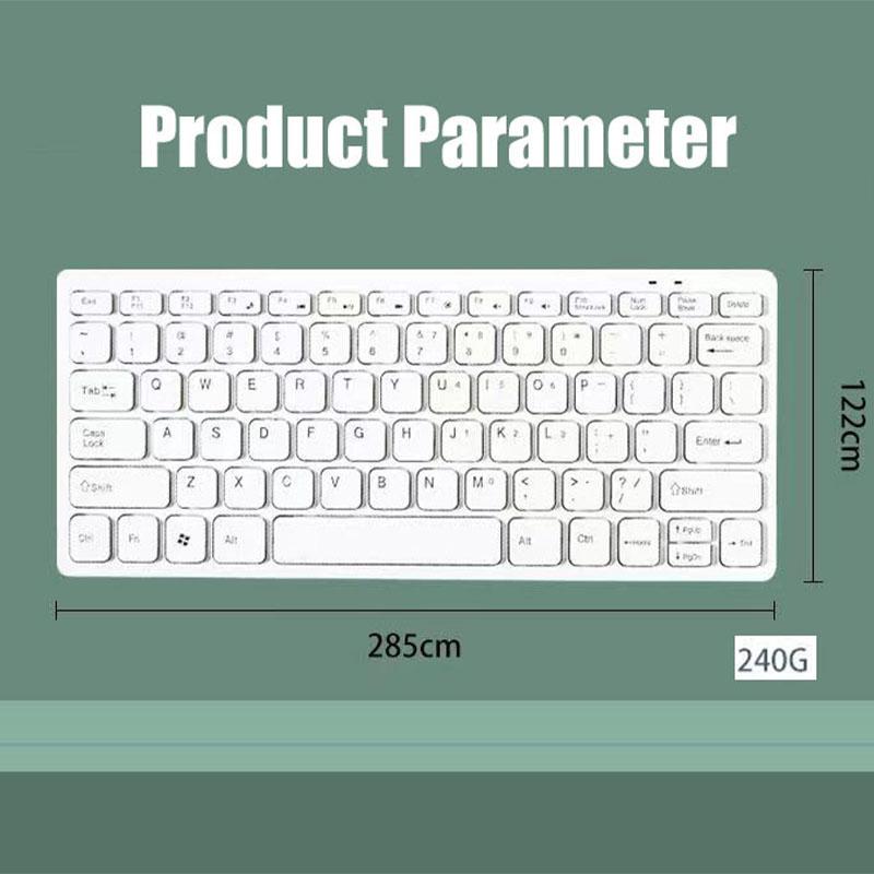 87 Key Chocolate Mini Keyboard Neutral K1000 Laptop Keyboard USB Cable Multimedia Keyboard Light Thin Silence Waterproof