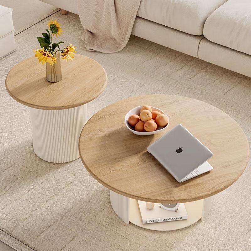 French Cream Style Cat Nest Coffee Table Set