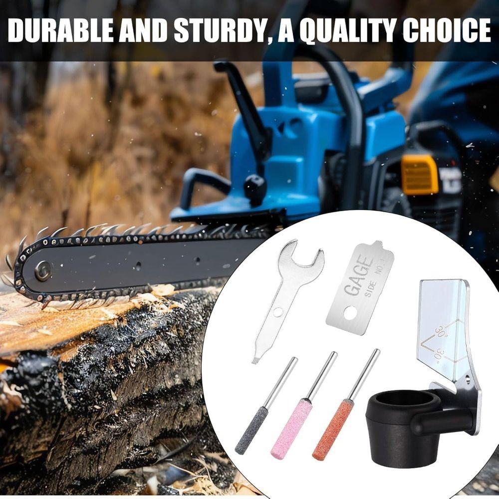 6pcs Metal Accessories Chainsaw Sharpening Attachment Kit Outdoor Gardening