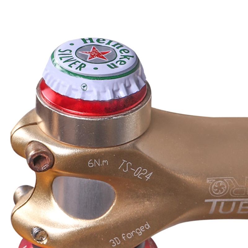Aluminum Alloy Bicycle Top Stem Cover with Screw Bike Top Tube Cap Bike Supplies