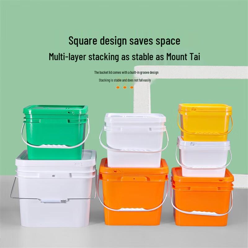 Debo Square Plastic Cleaning Bucket with Lid