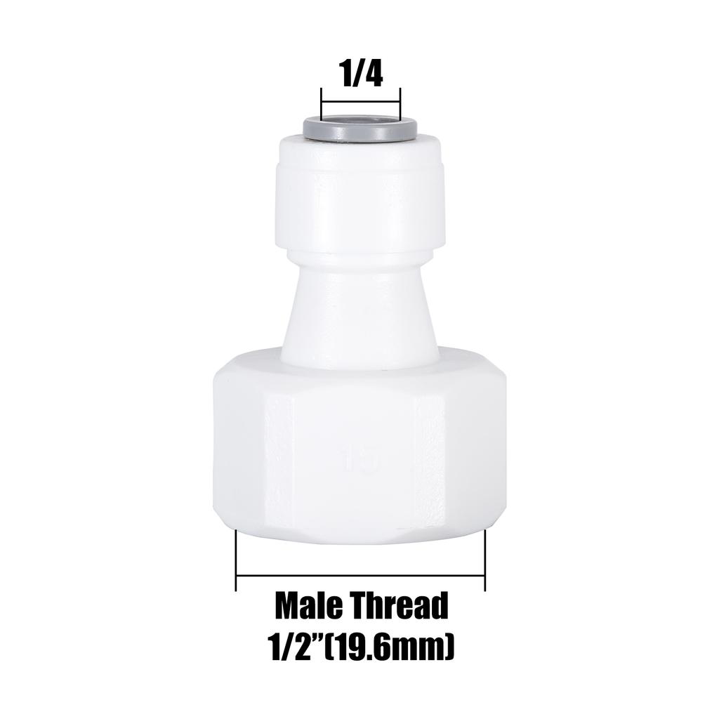 10Pcs Straight RO Water Fitting Male Female Thread 1/4 3/8 Coupling Hose Pipe Connector Water Filter Reverse Osmosis Parts New
