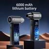 Super Powerful Turbo Air Blower - 180000 RPM Turbo Jet Fan,- Brushless Motor, 52m/s 4 Speed LED Light, 6000mAh Battery, Snow Blo