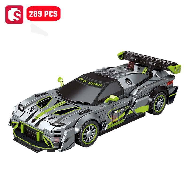 Non-Toxic Sembo Sports Car Building Blocks Moc Racing Vehicle Models Off-Road Assembly Bricks Car Construction Set For Children Toy Kids Gifts
