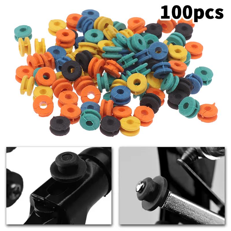 

100Pcs/Bag Tattoo Needle Rubber Grommets Nipples Needle Pad Tattoo Machine Accessory Armature Bar Tattoo Accesories 100pcs