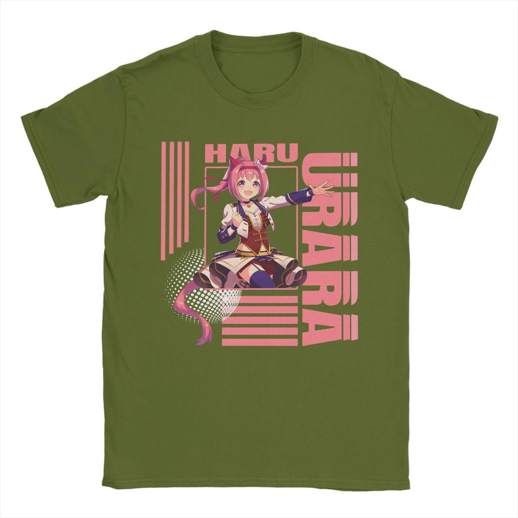 Haru urara 4 Unisexs T Shirts  Hipster Tee Shirt Short Sleeve O Neck TShirts Cotton Plus Size Clothing