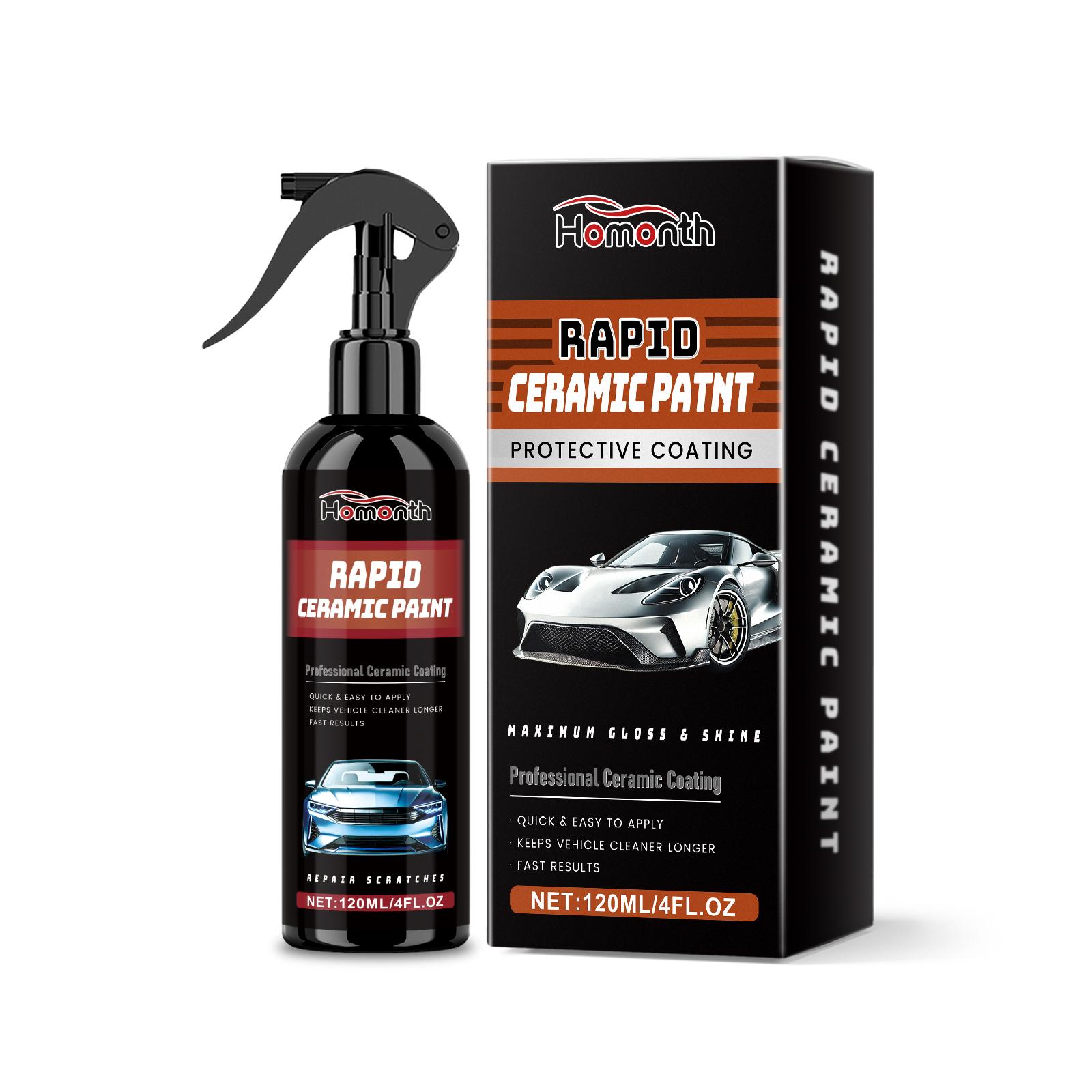 

Homonth 3-in-1 High Protection Car Coating Spray, Anti-Scratch / Anti-Oxidation / Anti-Dust, Gloss Enhancer, Easy to Apply, 120ml