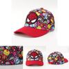 Spider Man Kids Sun Hat With Embroidery And Curved Brim For Outdoor Play And Sunshade