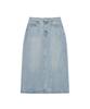 COVERNAT WOMAN Denim Long Skirt Light Blue