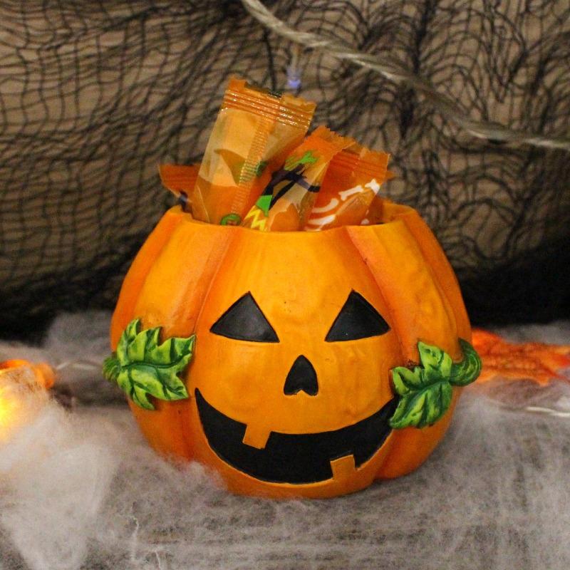 Ghost Face Pumpkin Flowerpot Decoration, Resin Potted Plant Decoration, Home Table Candy Bowl, Halloween Gift