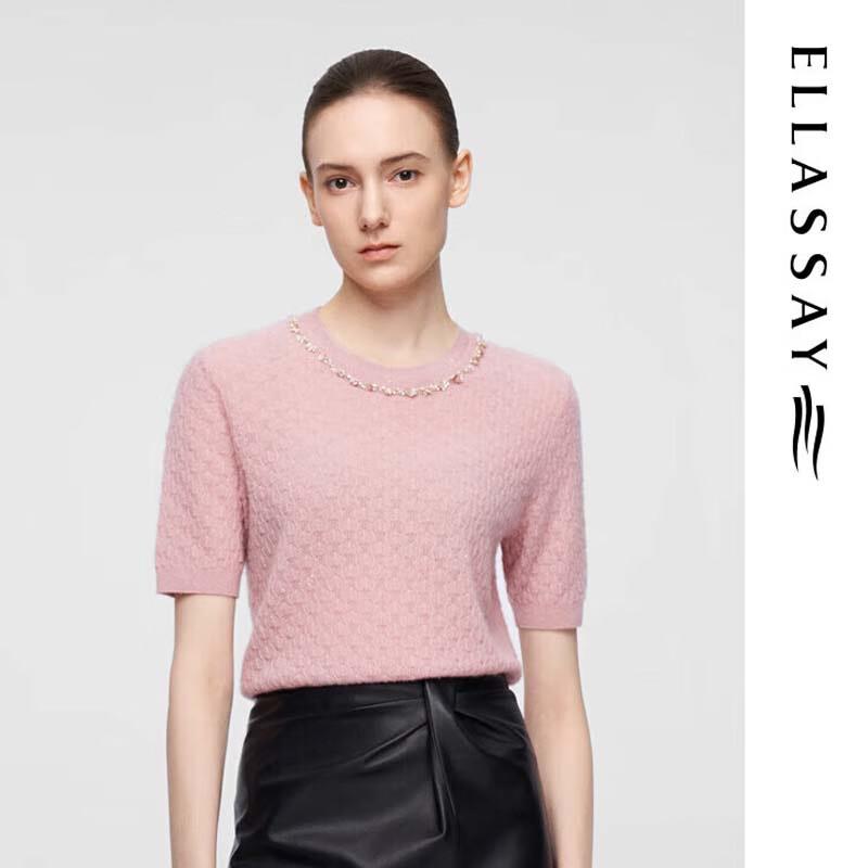 ELLASSAY Women's Light Romantic Knit Sweater