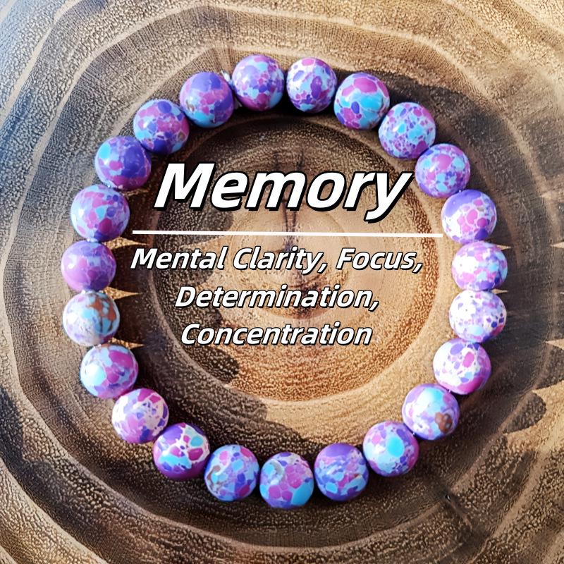 Crystal & Natural Stone Beaded Bracelet: Ruby Zoisite, Strawberry Quartz, Lapis Lazuli