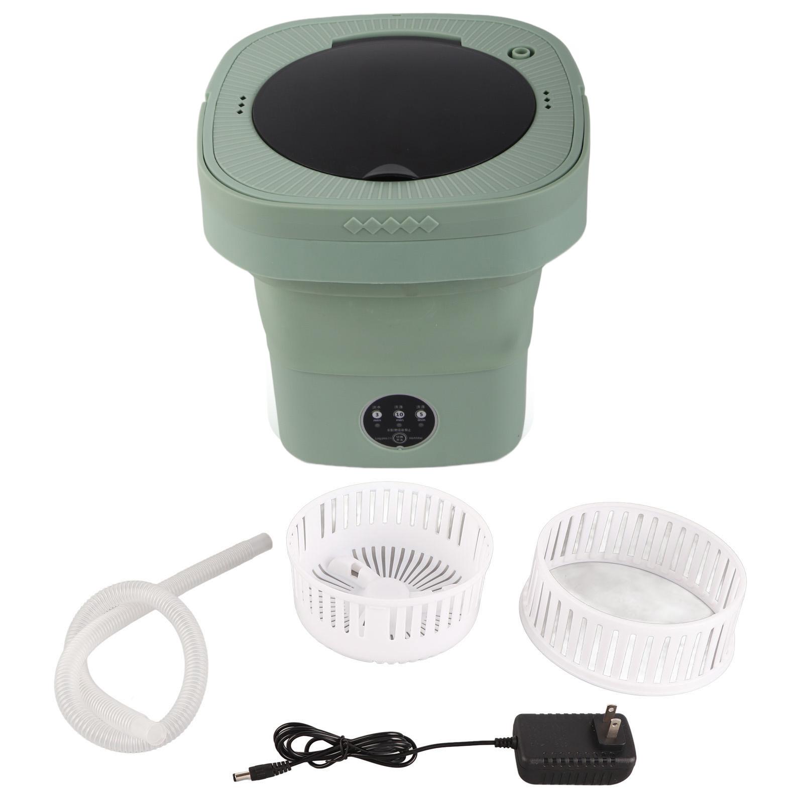 

Складная стиральная машина с высокой скоростью 6,5 л, большой емкостью, мягкая полуотжимная сушка зелёный