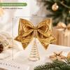 Christmas Scene Decoration with Ironwork Butterfly Knot Ornaments and Decorative Items