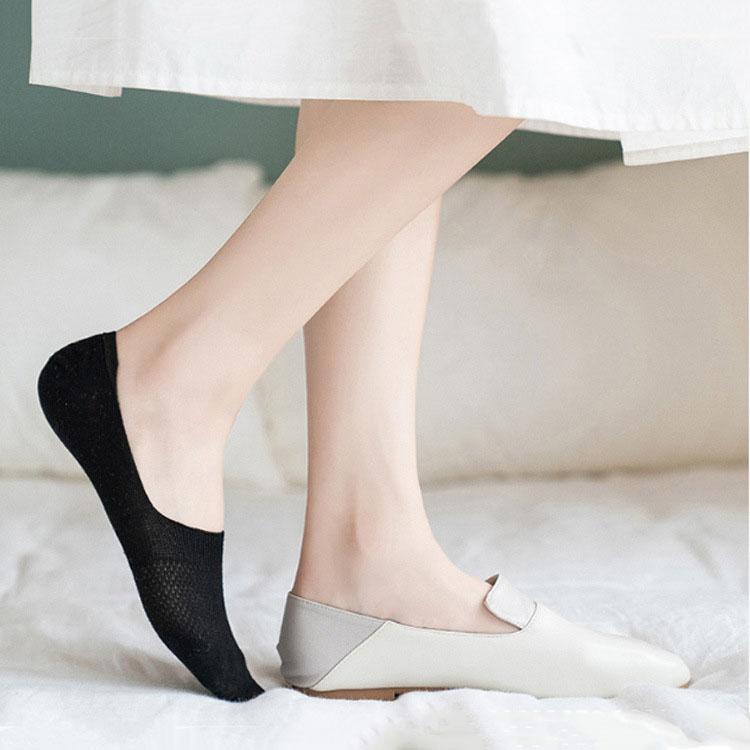 Women Invisible Boat Mesh Socks Summer Silicone Non-slip Breathable Comfortable Mesh Sock Low Cut Female Ultra-thin Sox