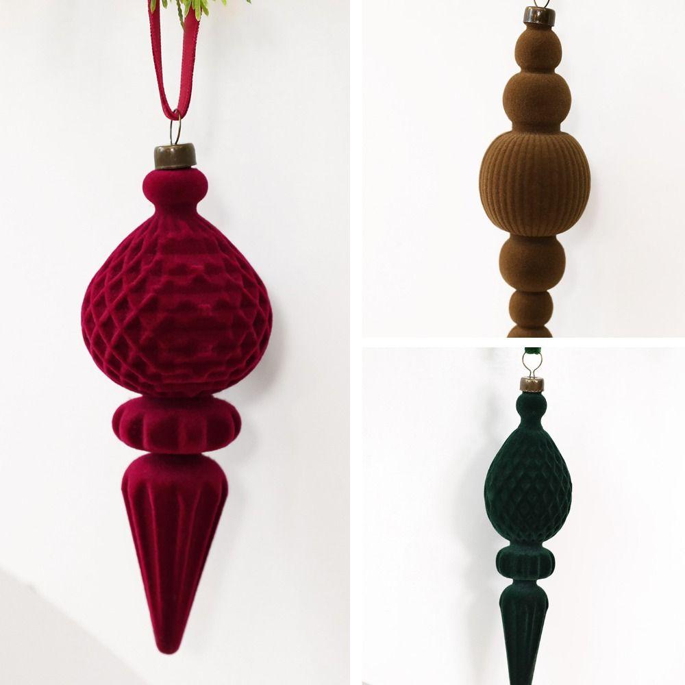 Ice Cone Xmas Tree Hanging Pendant Glitter Christmas Decorations  Christmas Tree Decorations