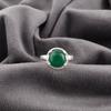 Smycken med grön onyx-ädelsten, Handgjord silverring, 925 sterlingsilversmycken, Designerring med onyx, Gåva till mormor