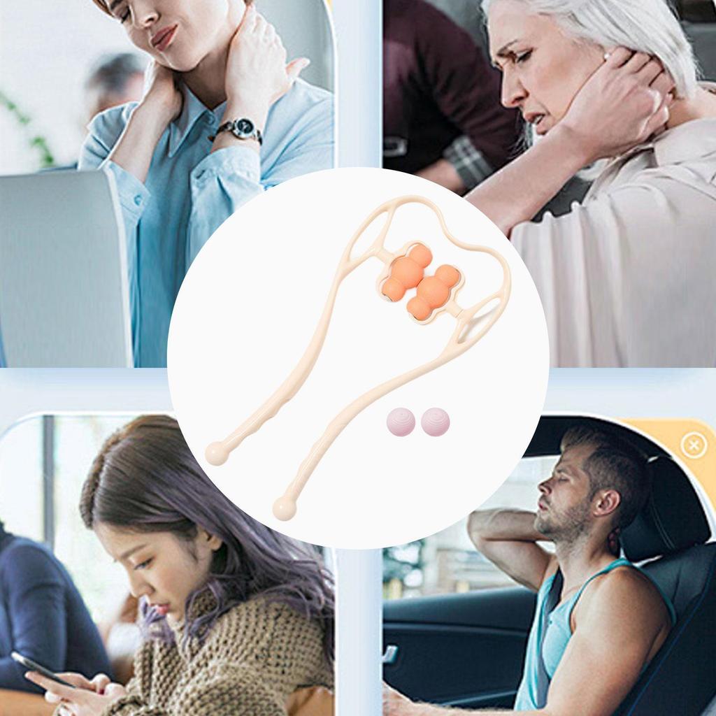Ergonomic Handheld Neck Massage Tool for Manual Use