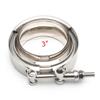 V-Band Clamp With Male Female Flange Kit Turbo Downpipe Wastegate V-Band Turbo Exhaust Pipes Car Accessories TP-1011A