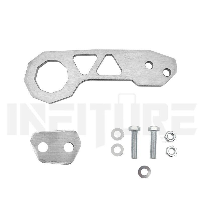 Universal JDM Racing Rear Tow Hook Set Ring Accessories Aluminum Alloy Car Modified Rear Bumper Auto Trailer Towing Kit