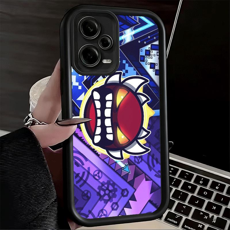 Geometry Dash Game Soft Phone Case for Xiaomi Poco X7 X6 X5 Pro X4 Gt X3 F7 Ultra M8 M7 Redmi 15C 15 14C 13 13C 12 12C 10 10C