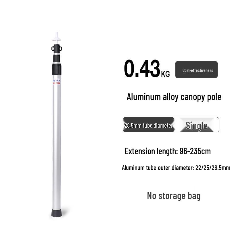 Telescopic Aluminum Awning Tent Support Pole - Thickened Alloy Design