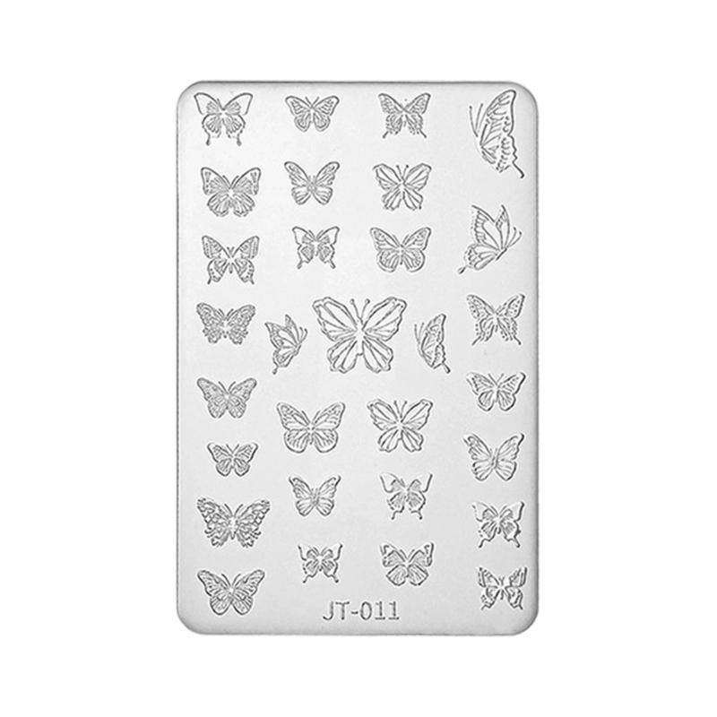 Food Grade Silicone Nail Art Mold With Floral 3D Embossed Design Nail Stamp For Easy DIY Beautiful Creation
