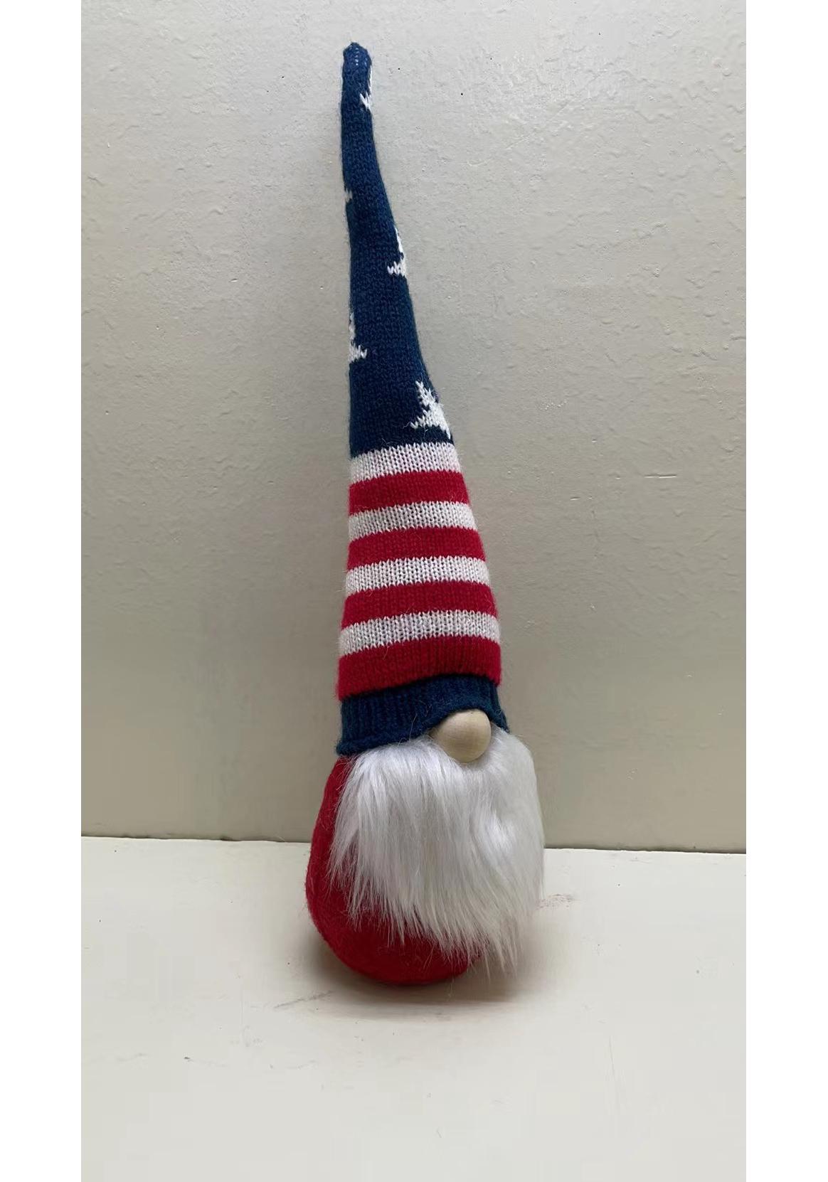 American Independence Day Rudolph Faceless Doll Ornament for Home and Mall Display